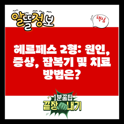 헤르페스 2형: 원인, 증상, 잠복기 및 치료 방법은?