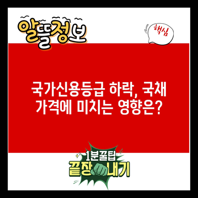 국가신용등급 하락, 국채 가격에 미치는 영향은?